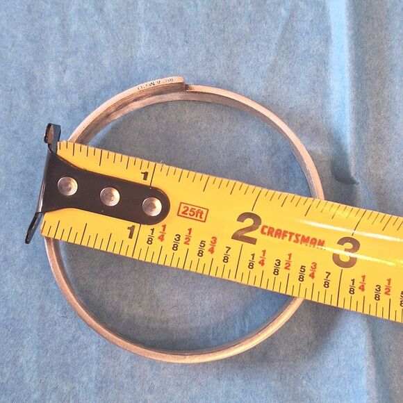 Inspirational Pewter Bangle Bracelet Engraved Unisex I said a prayer for you VTG - Picture 13 of 13